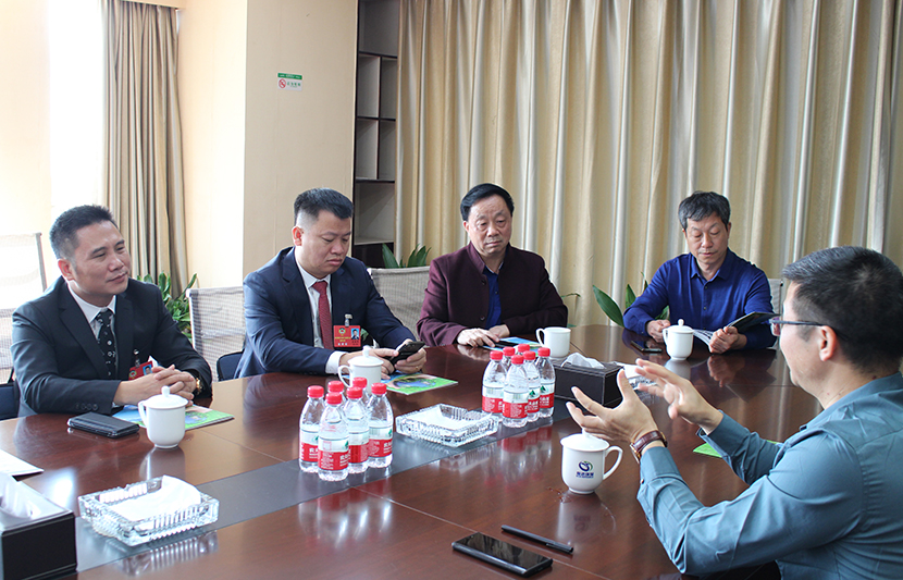 热烈欢迎东莞市江西商会会长刘嘉等一行莅临挺进环保指导工作